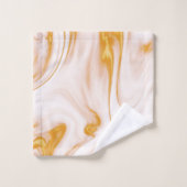 Gevlekt goud en wit marmer bad handdoek (Wasdoekje)