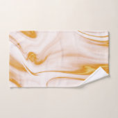 Gevlekt goud en wit marmer bad handdoek (Handdoek)