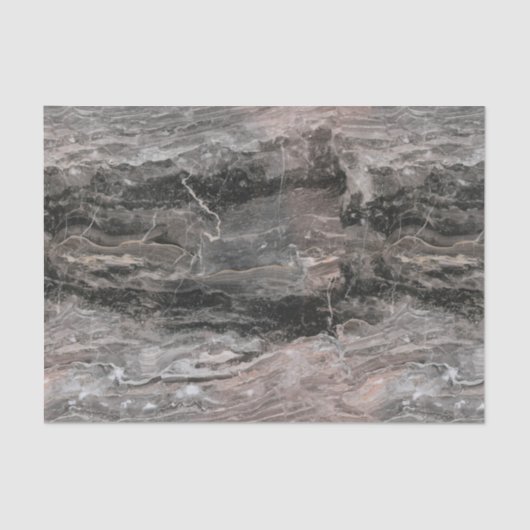 Gevlekt grijs en zwart marmer tissuepapier (Voorkant)