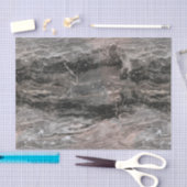 Gevlekt grijs en zwart marmer tissuepapier (Craft)