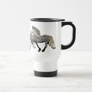 Gevlekt grijs IJslands paard Art Deco Astrid Reisbeker