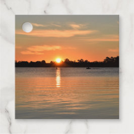 Gevlekt in de Sunset Favor Tags Bedankjes Labels