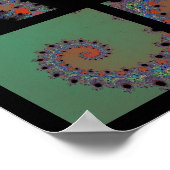 Gevlekt in een spiraal poster (Hoek)