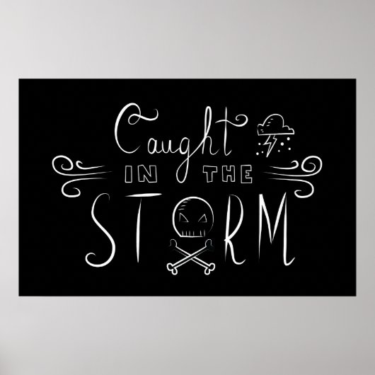 Gevlekt in het storm poster (Voorkant)