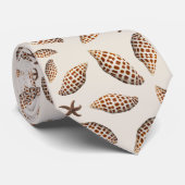 Gevlekt Junonia Schelpenpatroon Stropdas (Opgerold)