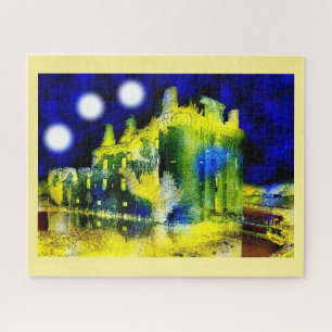 Gevlekt kasteel legpuzzel