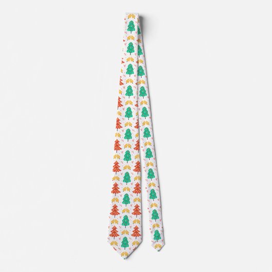 gevlekt kerstboompatroon stropdas (Voorkant)