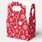 gevlekt kerstpeppermint-snoep bedankdoosjes (Geopend)