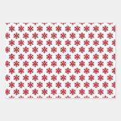 gevlekt kerstrood wit gevlekt patroon  inpakpapier vel (Voorkant)