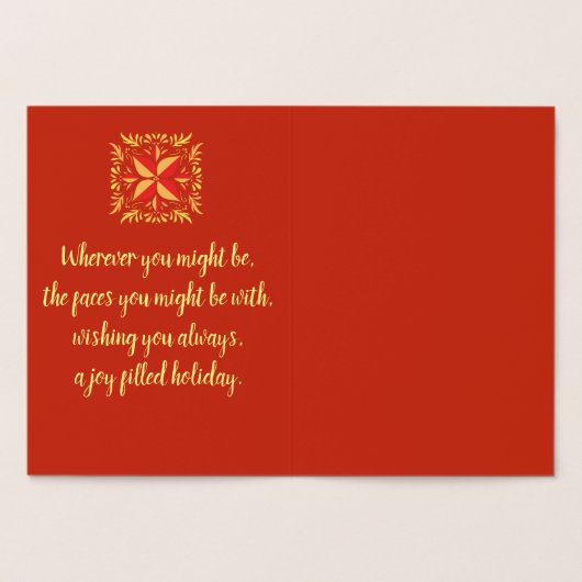 Gevlekt Ornament Folie Kaarten (Binnen)