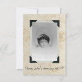 Gevlekt papier Oude foto Verjaardag Kaart (Voorkant)