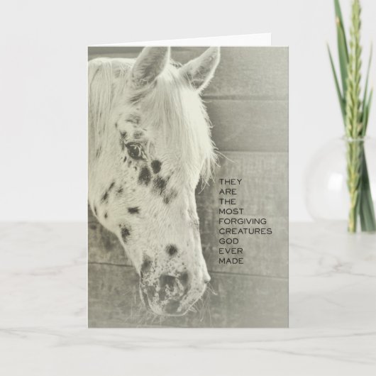 GEVLEKT PONY-Wenskaart Bedankkaart (Voorkant)