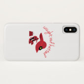 Gevlekt rood gehakt Case-Mate iPhone case (Achterkant (horizontaal))