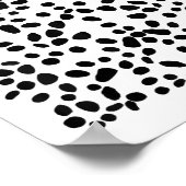 Gevlekt wit met zwarte stippen Dalmatische _1 Poster (Hoek)