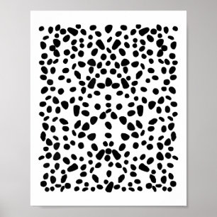 Gevlekt wit met zwarte stippen Dalmatische _1 Poster