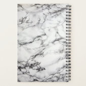 Gevlekt zwart-wit marmer planner (Achterkant)