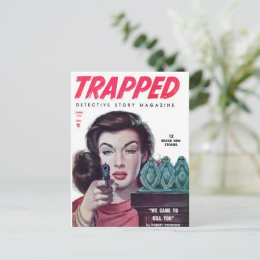 Gevlekte 1 briefkaart (Staand voorkant)