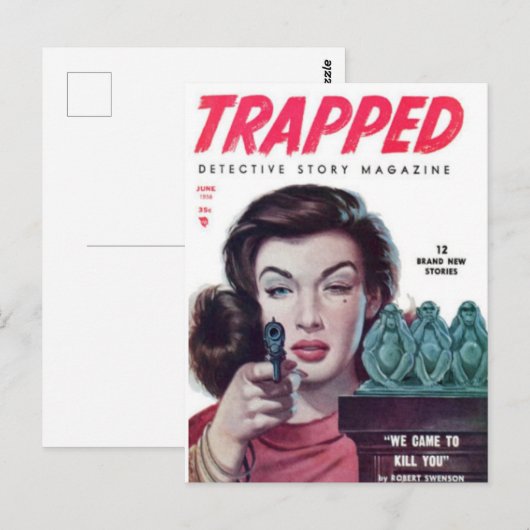 Gevlekte 1 briefkaart (Voorkant / Achterkant)