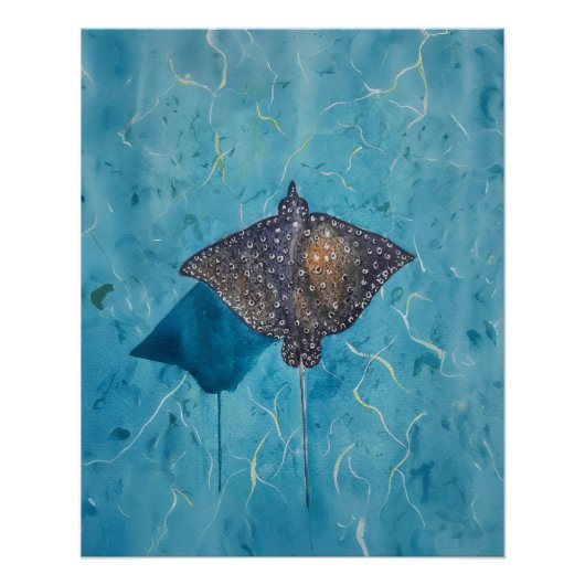 Gevlekte adelaar Stingray - Ocean Perfect Poster (Voorkant)
