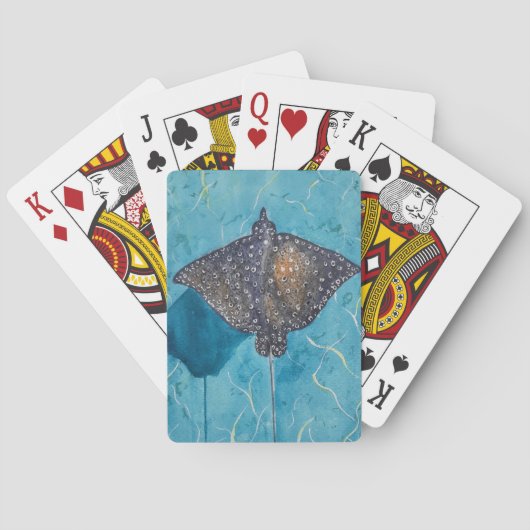 Gevlekte adelaar Stingray - Ocean Pokerkaarten (Achterkant)