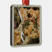 Gevlekte artisjokken met rooiing metalen ornament (Rechts)