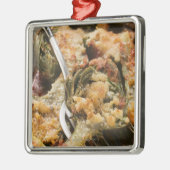 Gevlekte artisjokken met rooiing metalen ornament (Links)