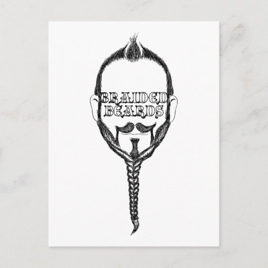 gevlekte baard briefkaart (Voorkant)