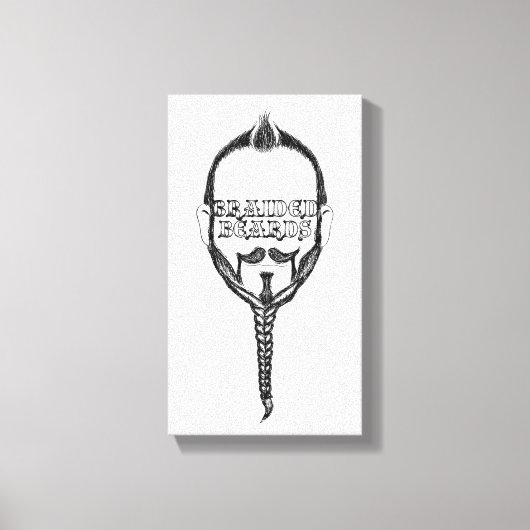 gevlekte baard canvas afdruk (Voorkant)