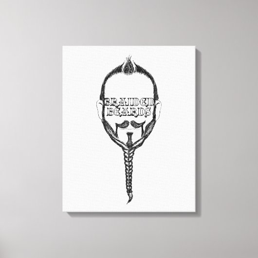 gevlekte baard canvas afdruk (Voorkant)