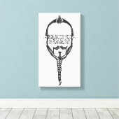 gevlekte baard canvas afdruk (Insitu (Houten vloer))