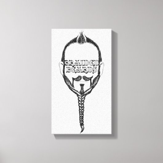 gevlekte baard canvas afdruk (Voorkant)