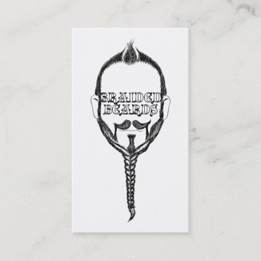 gevlekte baard visitekaartje (Voorkant)