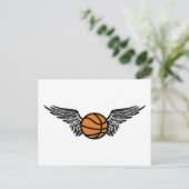 gevlekte basketbal briefkaart (Staand voorkant)