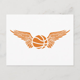gevlekte basketbal briefkaart