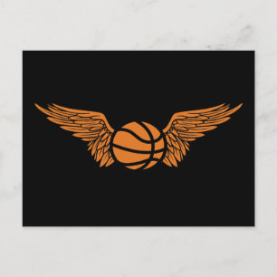 gevlekte basketbal briefkaart