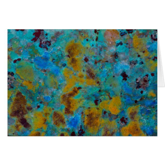Gevlekte Blauwe Chrysocolla Jaspis (Voorkant Horizontaal)