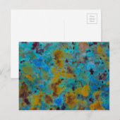 Gevlekte Blauwe Chrysocolla Jaspis Briefkaart (Voorkant / Achterkant)