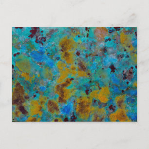 Gevlekte Blauwe Chrysocolla Jaspis Briefkaart