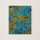 Gevlekte Blauwe Chrysocolla Jaspis Legpuzzel (Verticaal)