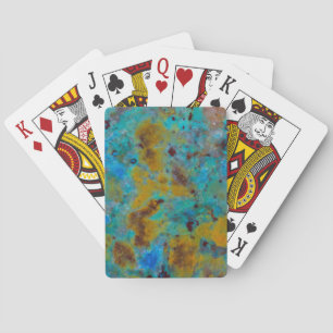 Gevlekte Blauwe Chrysocolla Jaspis Pokerkaarten