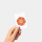 Gevlekte Bloem Plastic Badge (Handheld)