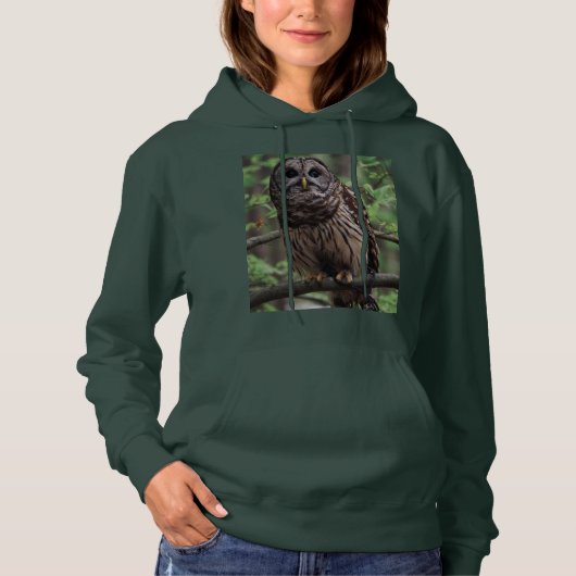 Gevlekte bosuil hoodie (Voorkant)