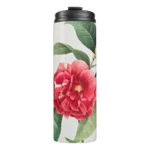 Gevlekte Camellia, Pierre-Joseph Redouté, 1833 Thermosbeker