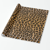 Gevlekte cheeta dierenprint cadeaupapier (Uitgerold)