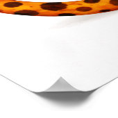 Gevlekte cheeta-portret achteraanzicht poster (Hoek)