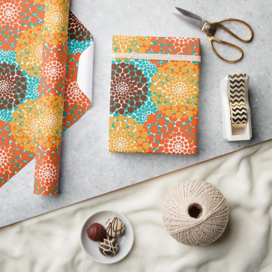 Gevlekte Cirkels Cadeaupapier (Crafts)