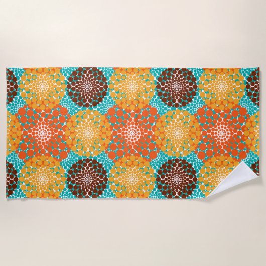 Gevlekte cirkels strandlaken (Voorkant)