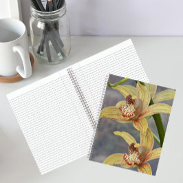 Gevlekte Cymbidium Orchideeën Bloem Notebook Notitieboek
