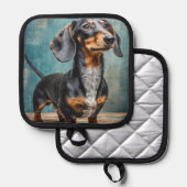 Gevlekte-dachshond Pannenlap (Voorkant / Achterkant)