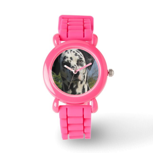 Gevlekte Dalamtische Hond Horloge (Voorkant)